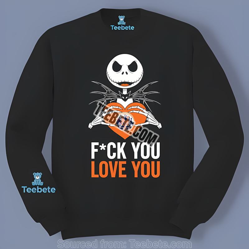 Jack Skellington New York Mets Heart Trendy Long Sleeve Jack Skellington New York Mets Heart Trendy Long Sleeve