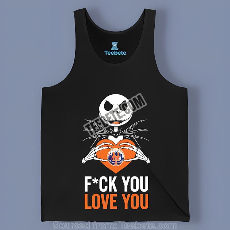 Jack Skellington New York Mets Heart Trendy Tanktop Jack Skellington New York Mets Heart Trendy Tanktop
