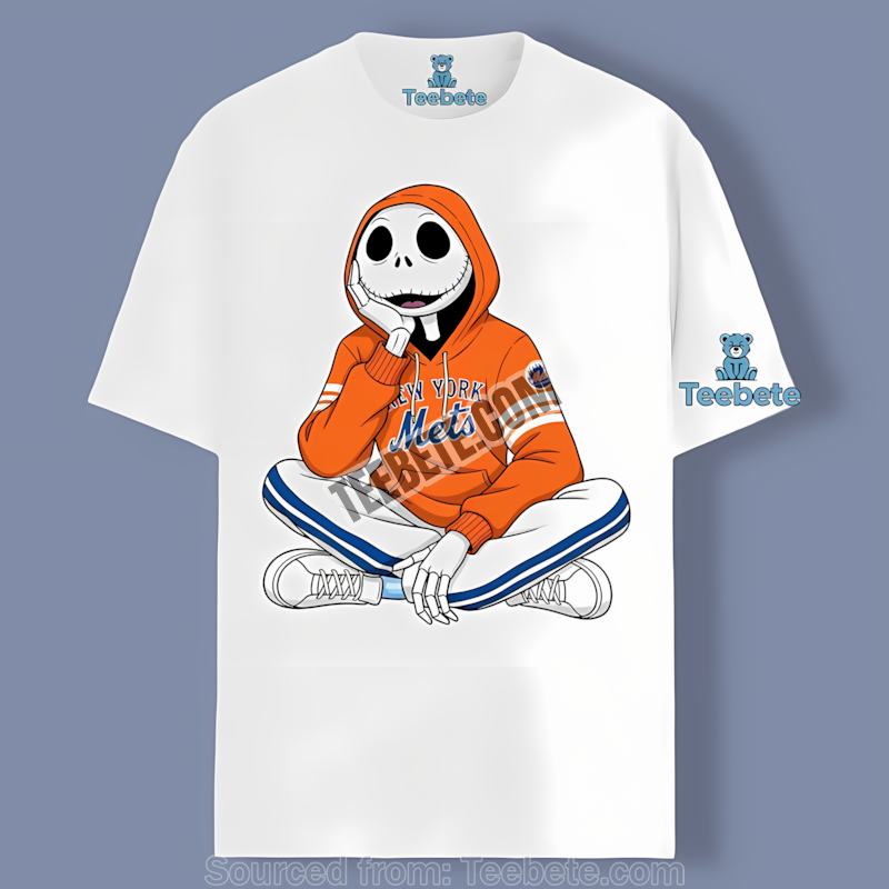 Jack Skellington New York Mets Throne Color Shirt