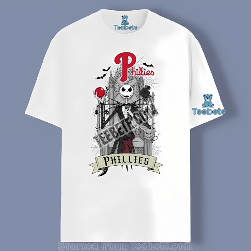 Jack Skellington Halloween Pumpkin Philadelphia Phillies Unisex Shirt