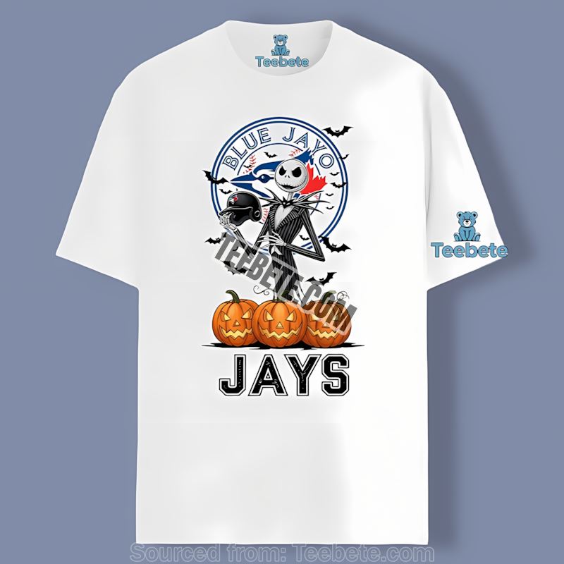 Jack Skellington Toronto Blue Jays Heart Retro Shirt