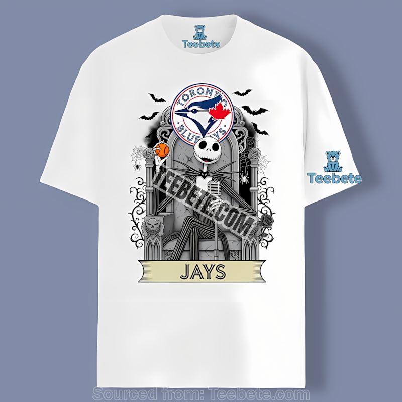 Jack Skellington Toronto Blue Jays Throne Regular Shirt