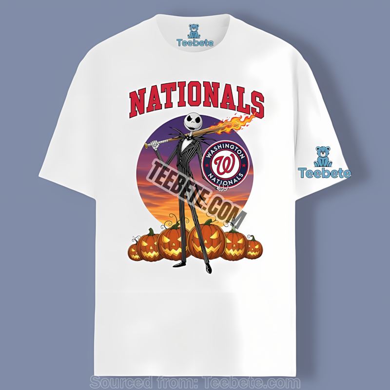 Jack Skellington Washington Nationals Halloween Vintage Shirt
