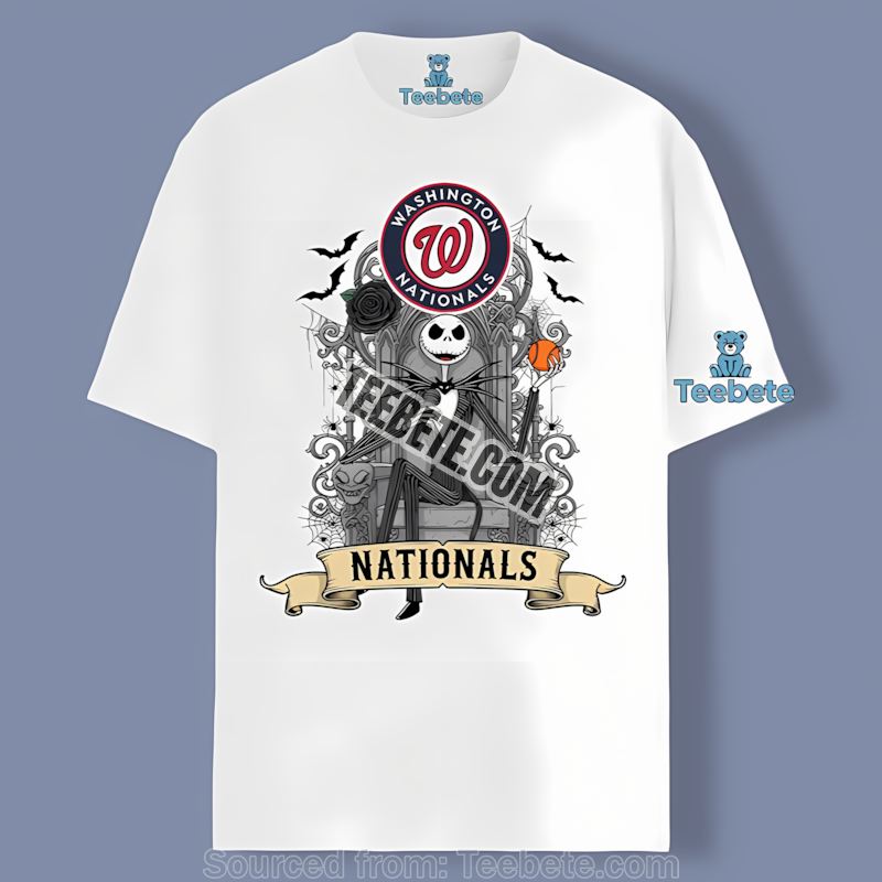 Jack Skellington Washington Nationals Throne Classic Shirt