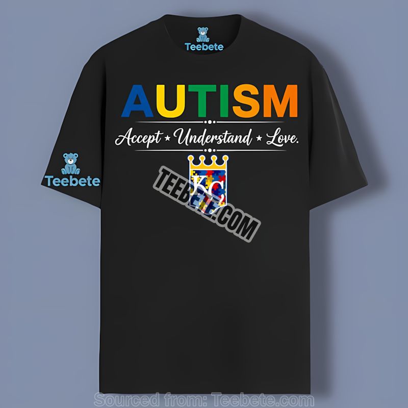 Kansas City Royals Autism Awareness Accept Love Classic Shirt
