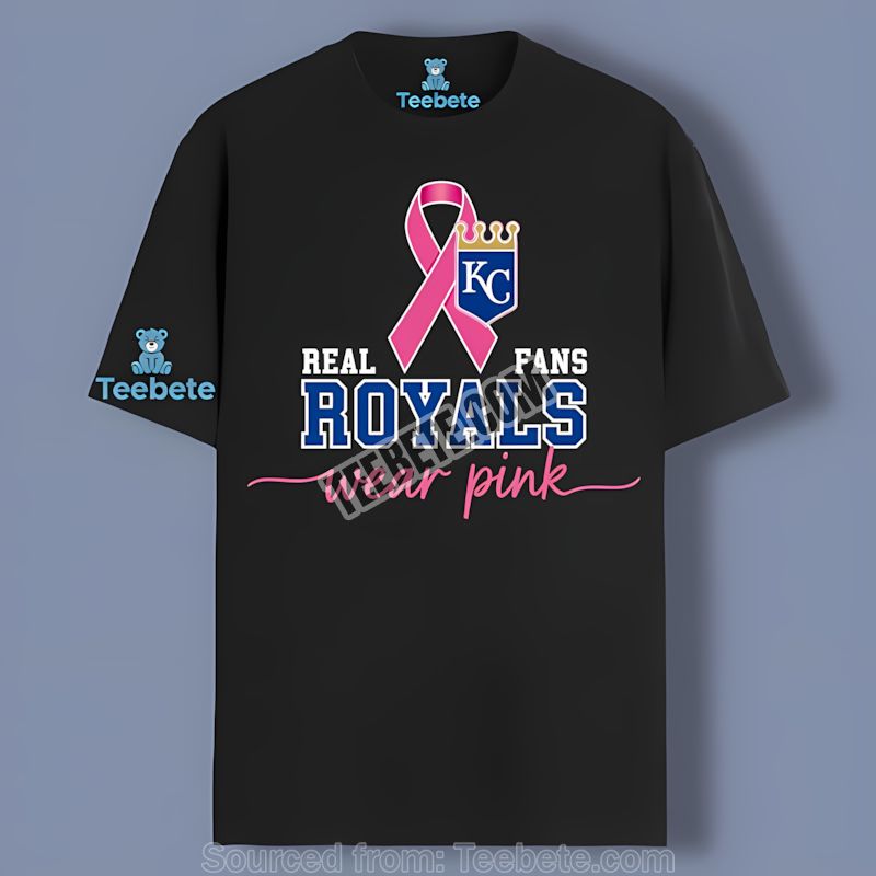 Kansas City Royals Breast Cancer Fans Wear Pink Graphic Shirt
