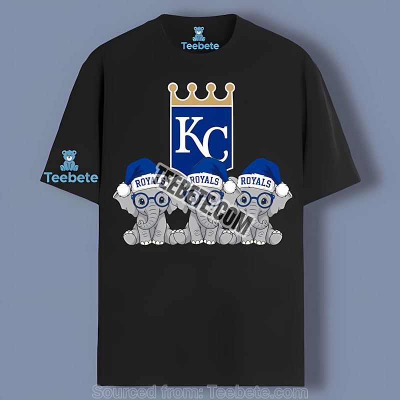 Kansas City Royals Christmas Elephants Holiday Themed Shirt