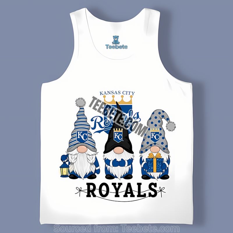 Kansas City Royals Christmas Gnomes Fans Adults Tanktop Kansas City Royals Christmas Gnomes Fans Adults Tanktop