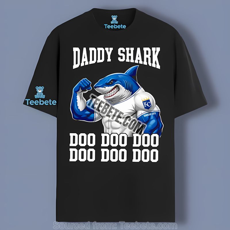 Kansas City Royals Daddy Shark Fan Adults Shirt