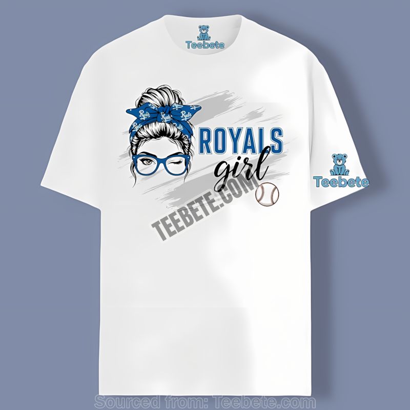 Kansas City Royals Girl Vintage Baseball Fan Shirt
