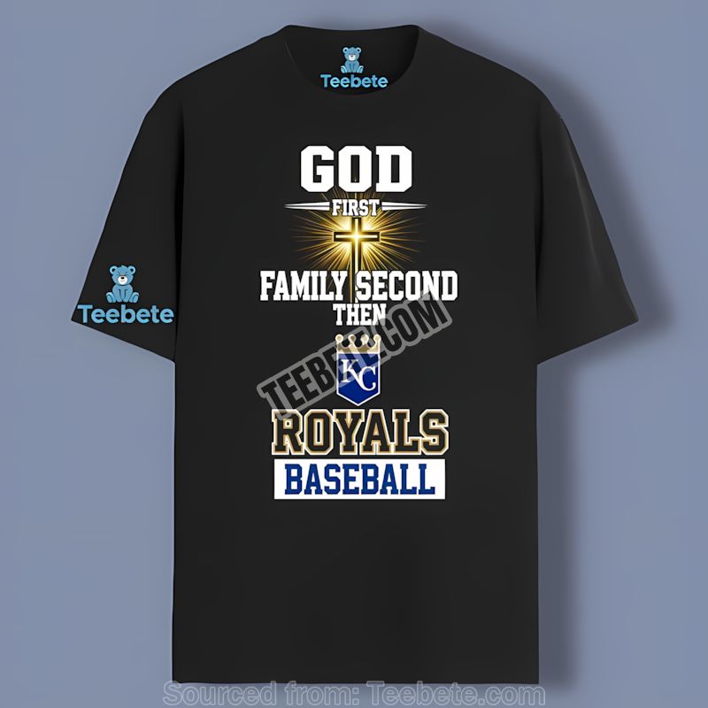 Kansas City Royals God Family Baseball Cotton Shirt
