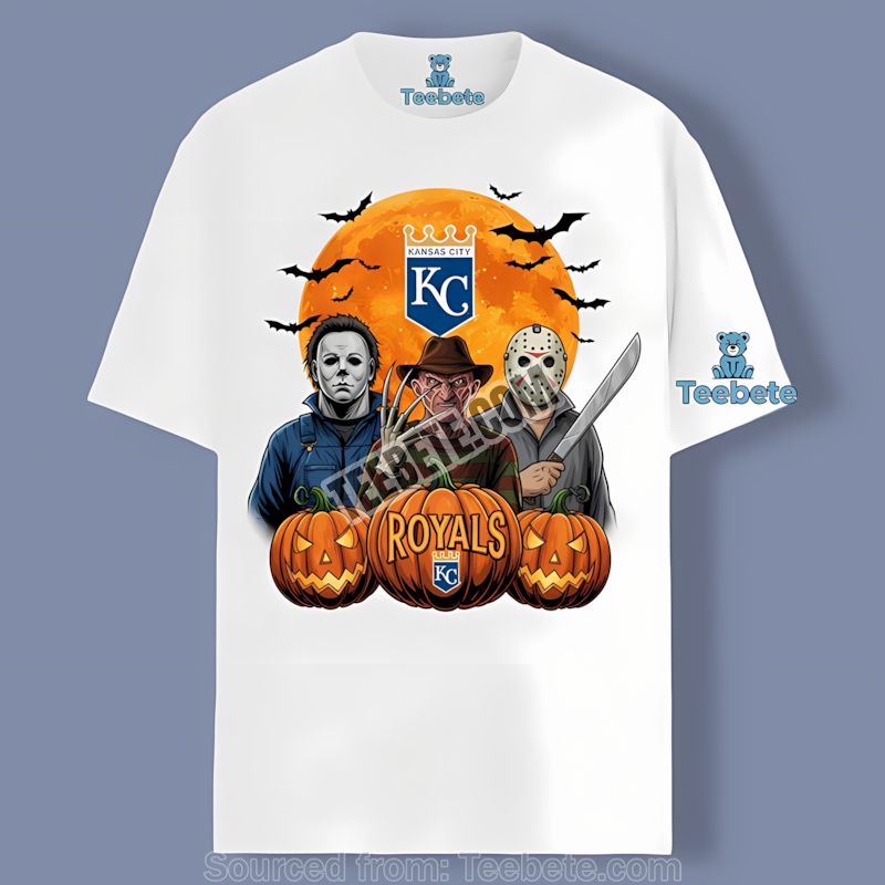 Kansas City Royals Halloween Jason Myers Freddy Graphic Shirt