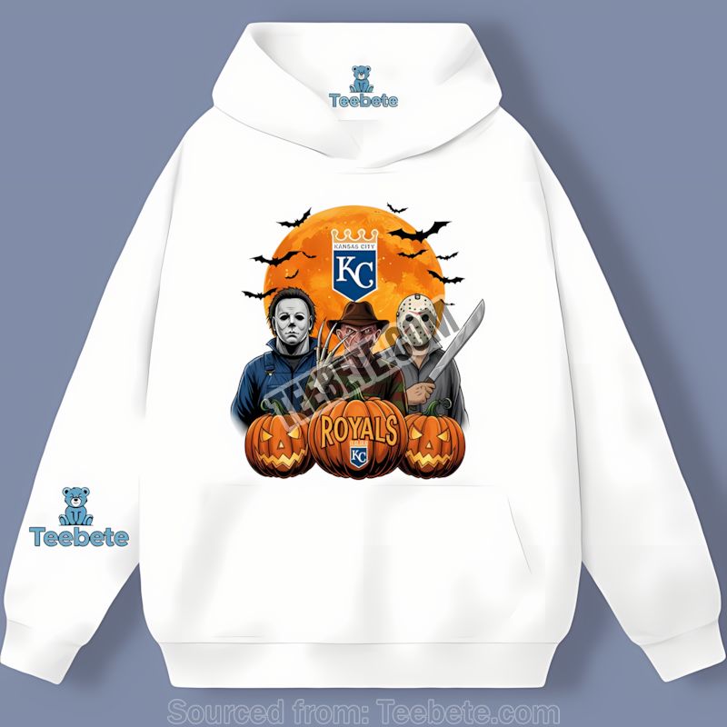 Kansas City Royals Halloween Jason Myers Freddy Graphic Hoodie Kansas City Royals Halloween Jason Myers Freddy Graphic Hoodie