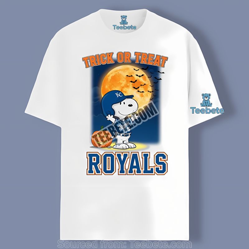 Kansas City Royals Halloween Snoopy Trick Or Treat Shirt