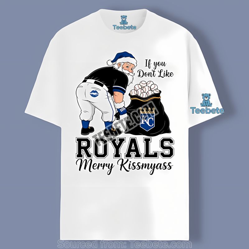 Kansas City Royals Merry Kissmyass Santa Funny Regular Shirt