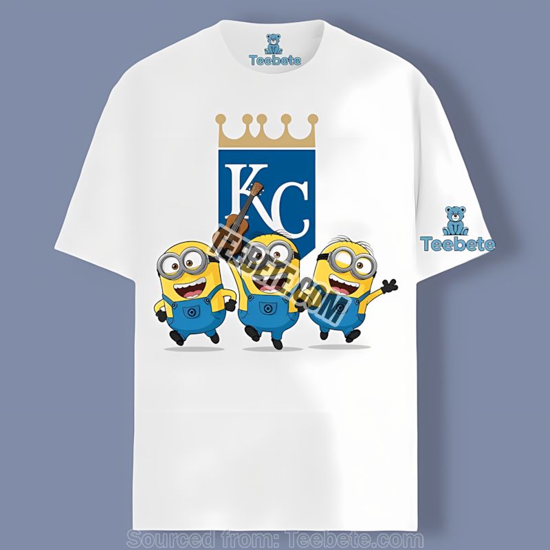 Kansas City Royals Minions Colorful Cartoon Fan Shirt