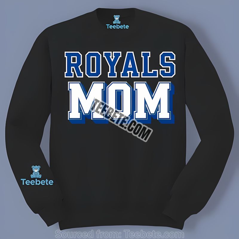 Kansas City Royals Mom Colorful Fan Baseball Long Sleeve Kansas City Royals Mom Colorful Fan Baseball Long Sleeve
