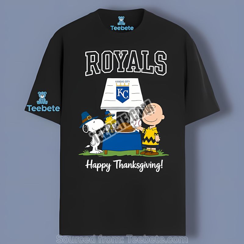Kansas City Royals Snoopy Thanksgiving Holiday Unisex Shirt