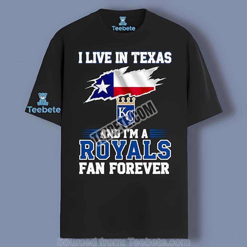 Kansas City Royals Texas Fan Forever Graphic Baseball Shirt
