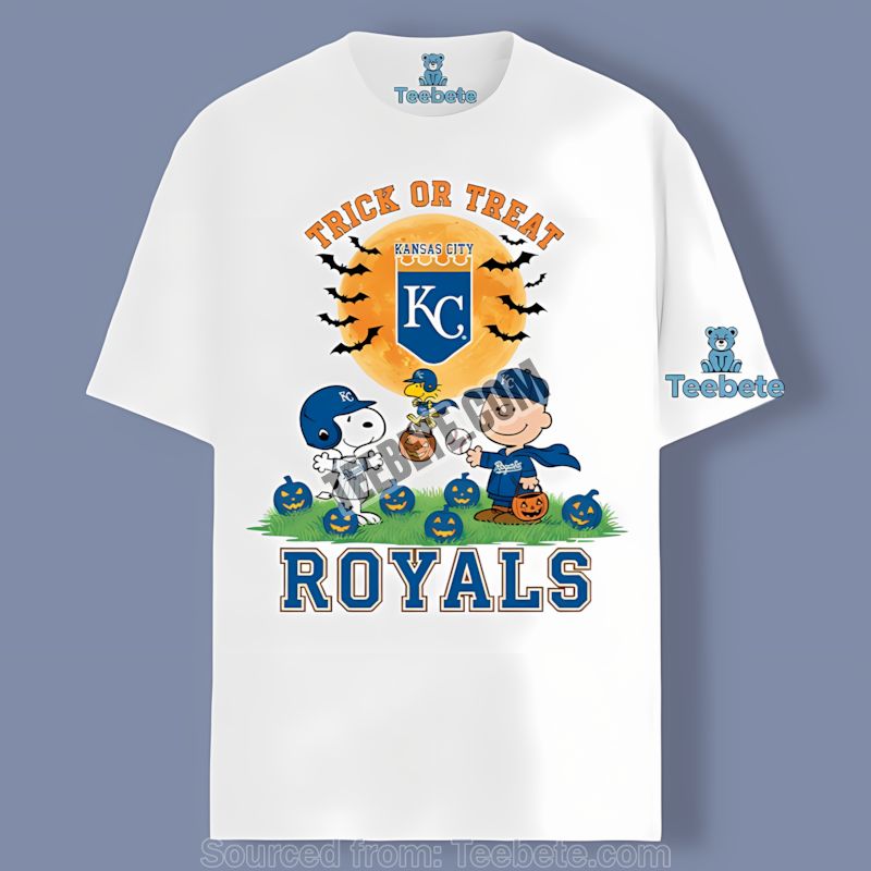 Kansas City Royals Trick Or Treat With Snoopy Classic Shirt
