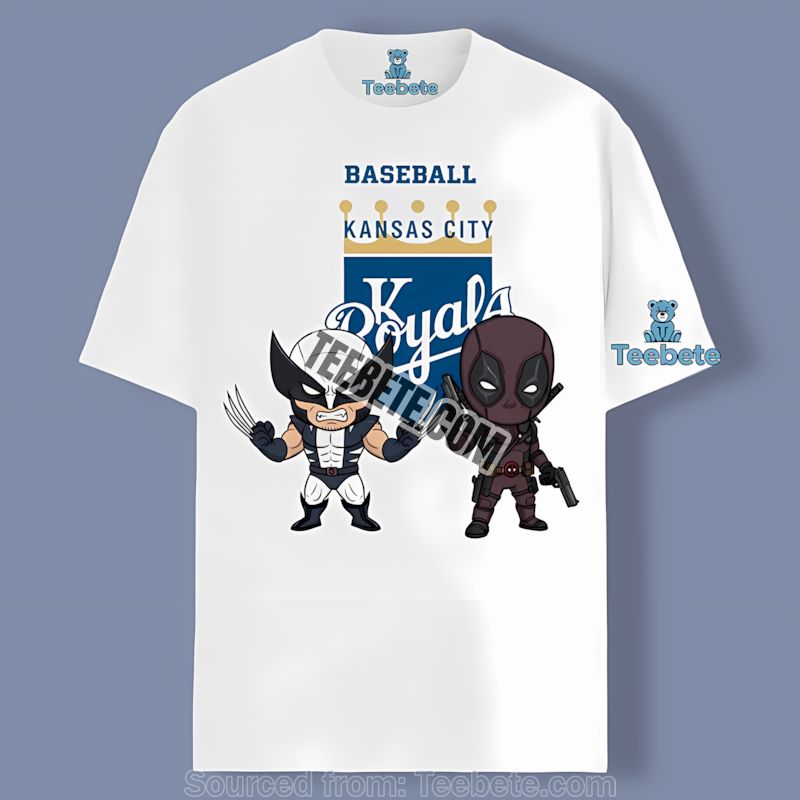 Kansas City Royals Wolverine Deadpool Superhero Comic Shirt