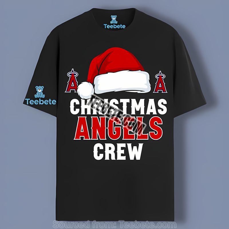 Los Angeles Angels Christmas Angels Crew Shirt Trendy Holiday Style