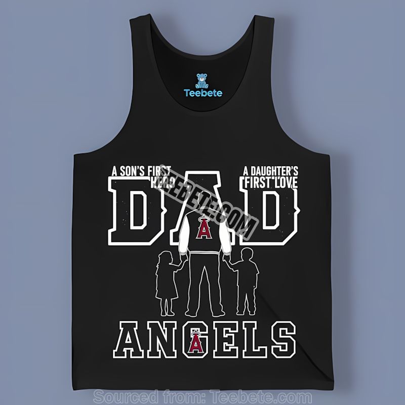 Los Angeles Angels Dad Tanktop A Sons Hero A Daughters Love Retro Los Angeles Angels Dad Tanktop A Sons Hero A Daughters Love Retro
