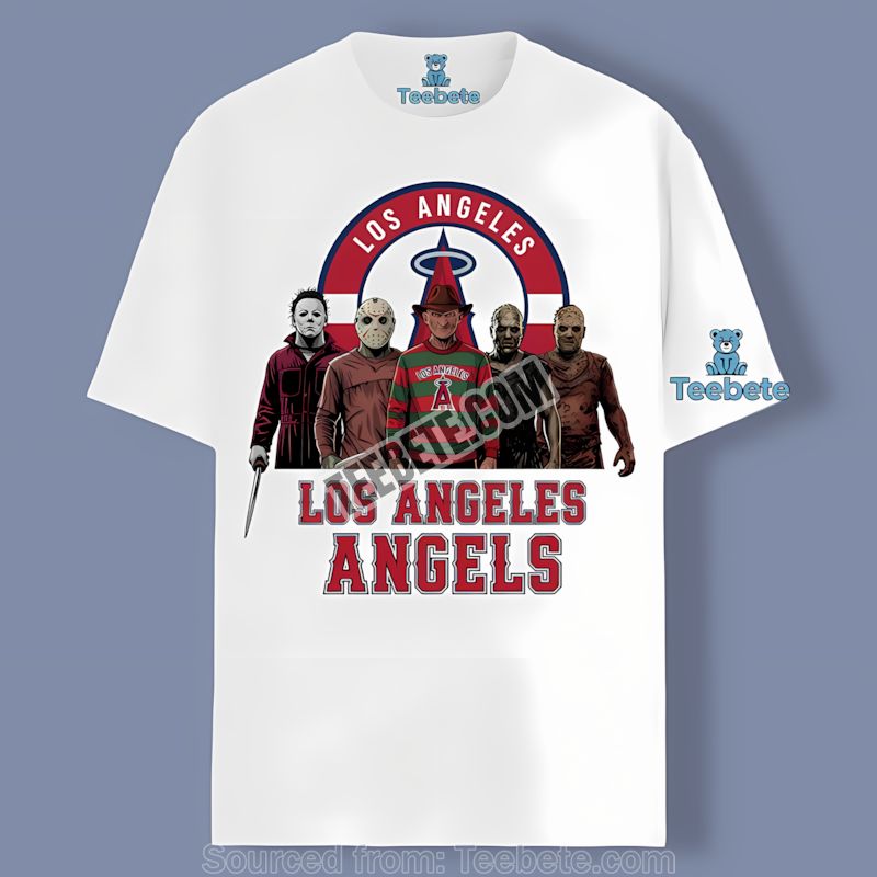 Los Angeles Angels Halloween Charlie Brown Snoopy Shirt For Adults