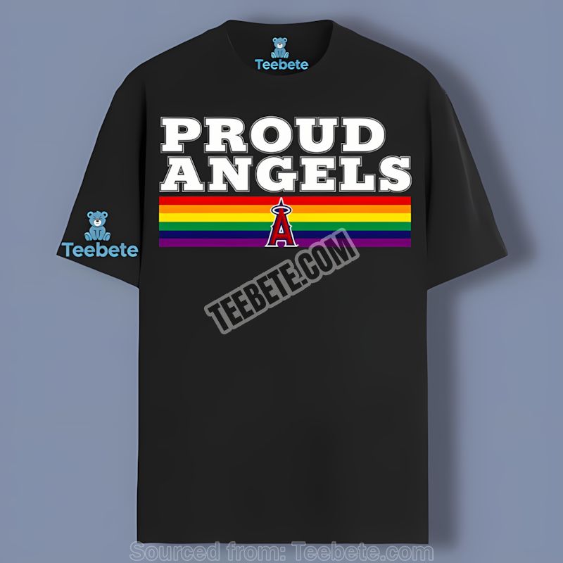 Los Angeles Angels Lgbt Pride Shirt Vintage Rainbow Baseball