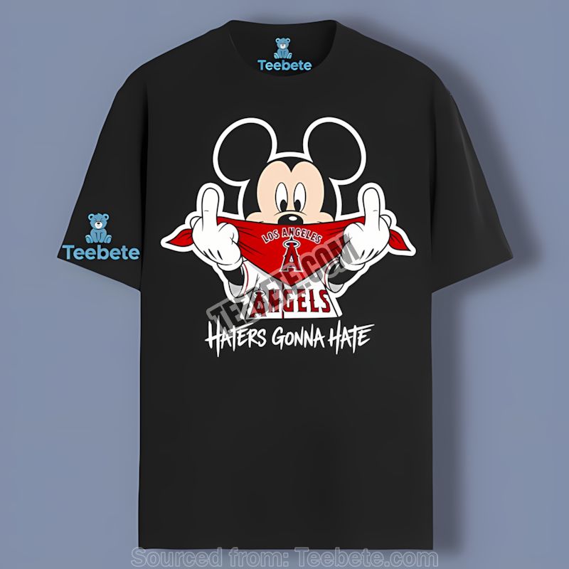 Los Angeles Angels Mickey Haters Gonna Hate Shirt Retro Baseball Style