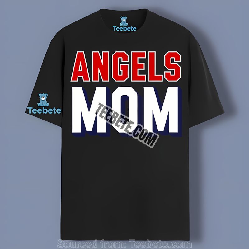 Los Angeles Angels Mom Shirt Unisex Design For Baseball Moms