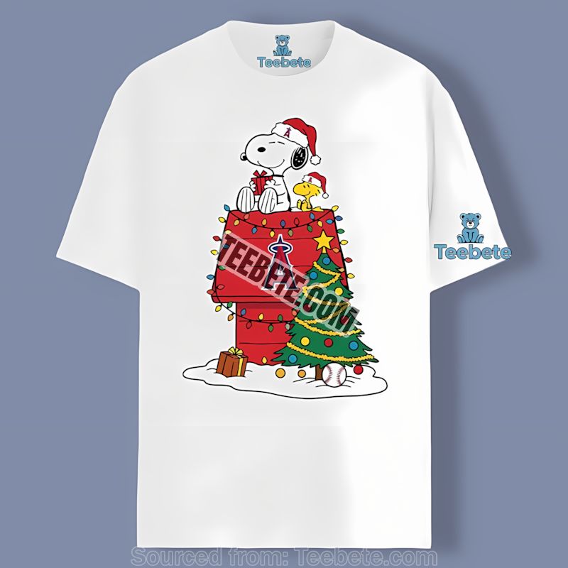 Los Angeles Angels Snoopy Make Me Drink Shirt Retro Baseball Style