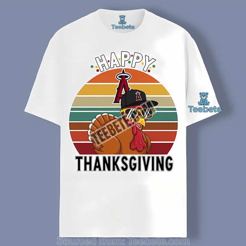Los Angeles Angels Thanksgiving Turkey Shirt Sports Holiday Fan Style