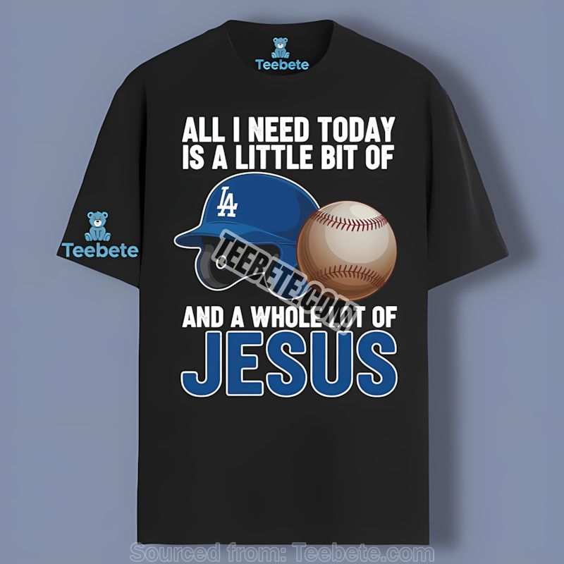 Los Angeles Dodgers Baseball And Jesus Classic Shirt