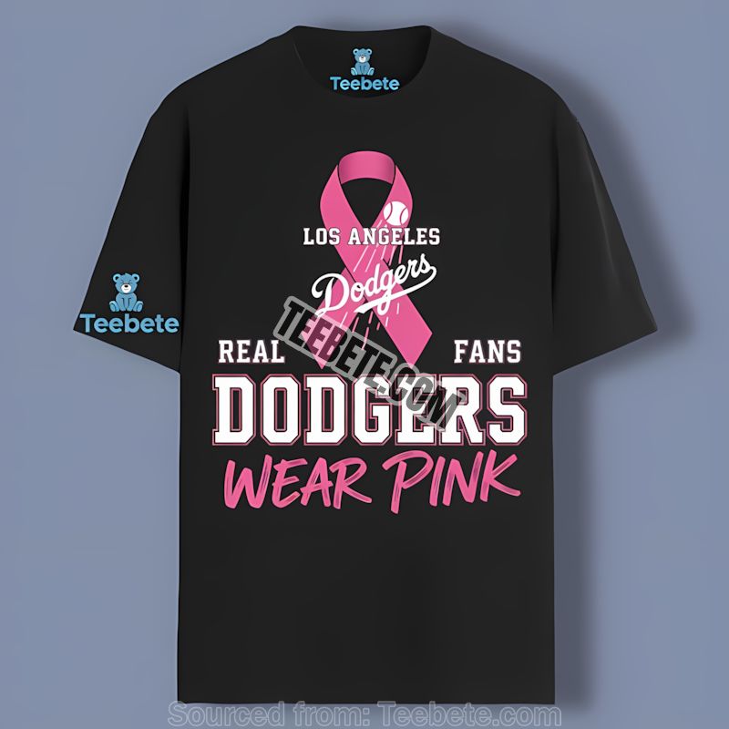 Los Angeles Dodgers Breast Cancer Awareness Pink Vintage Shirt
