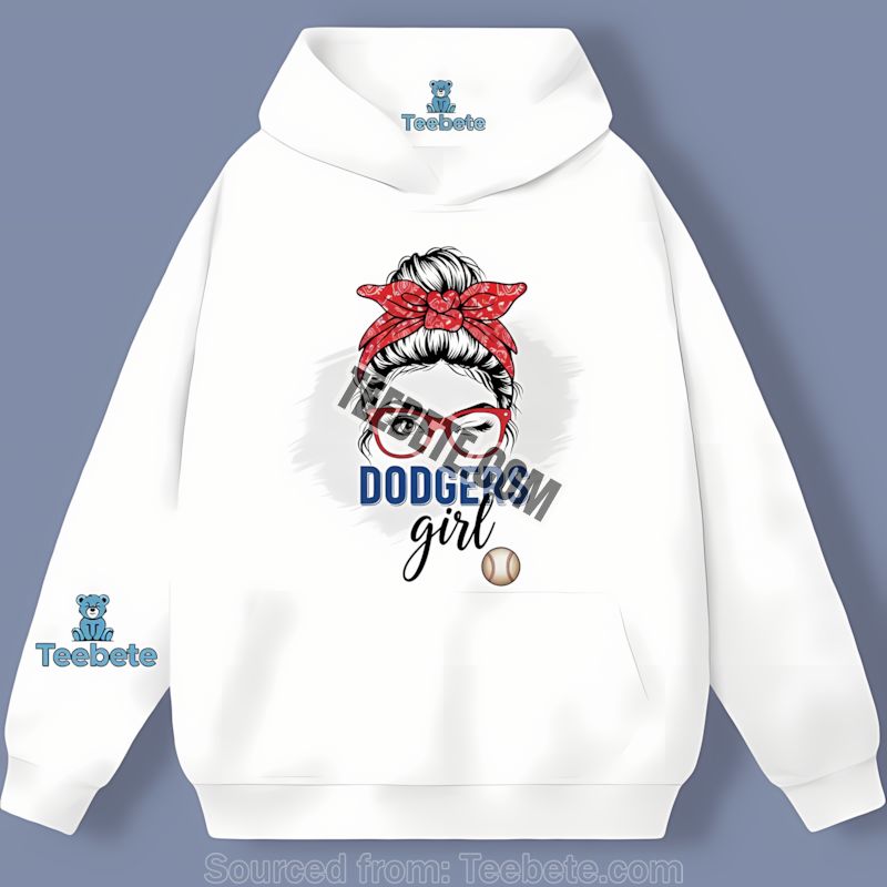 Los Angeles Dodgers Girl Sports Hoodie For Fan Los Angeles Dodgers Girl Sports Hoodie For Fan