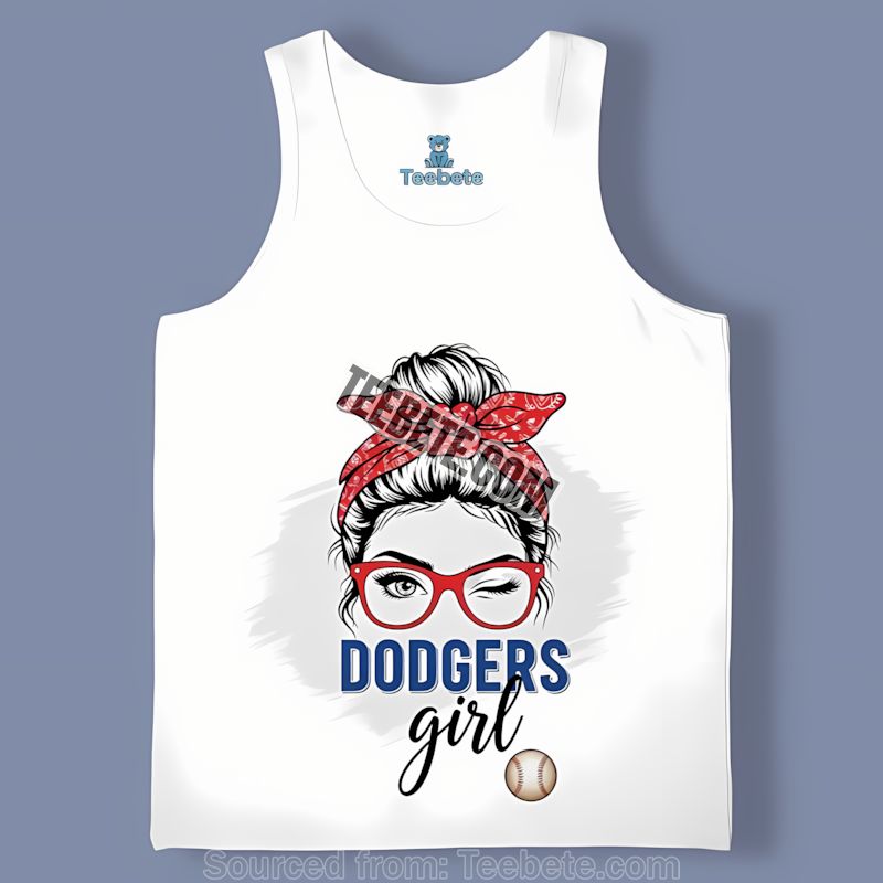Los Angeles Dodgers Girl Sports Tanktop For Fan Los Angeles Dodgers Girl Sports Tanktop For Fan