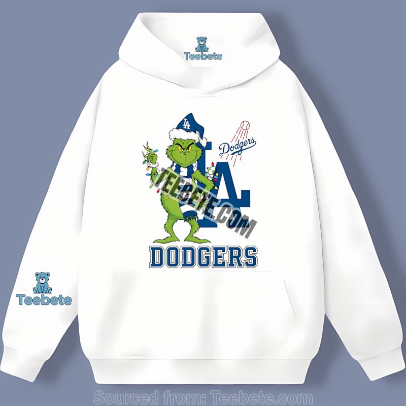 Los Angeles Dodgers Grinch Christmas Sports Hoodie Los Angeles Dodgers Grinch Christmas Sports Hoodie