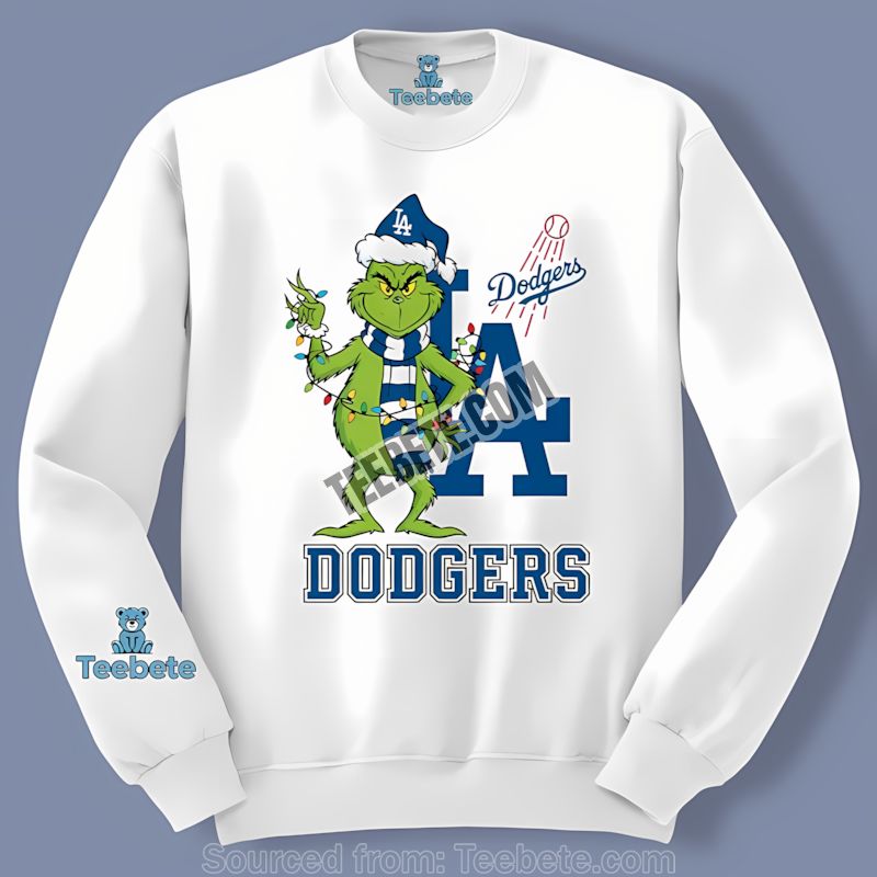 Los Angeles Dodgers Grinch Christmas Sports Long Sleeve Los Angeles Dodgers Grinch Christmas Sports Long Sleeve