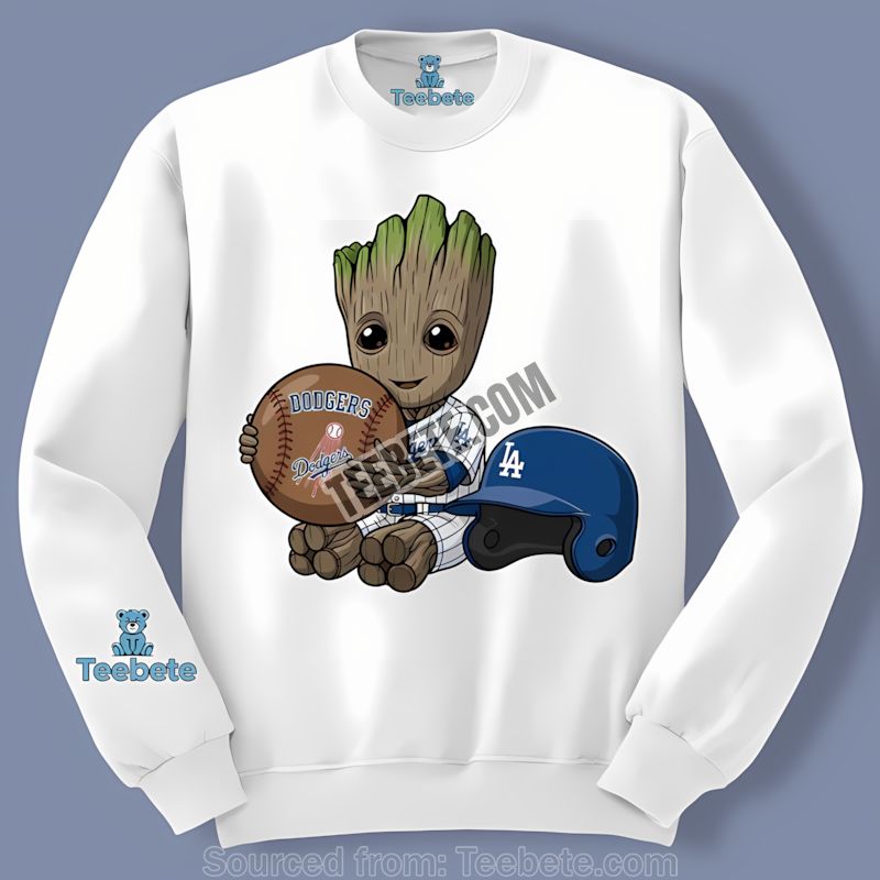 Los Angeles Dodgers Groot Baseball Classic Long Sleeve Los Angeles Dodgers Groot Baseball Classic Long Sleeve