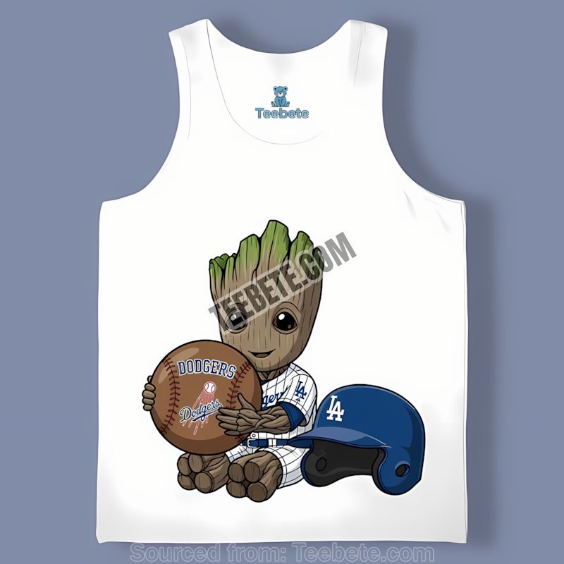 Los Angeles Dodgers Groot Baseball Classic Tanktop Los Angeles Dodgers Groot Baseball Classic Tanktop