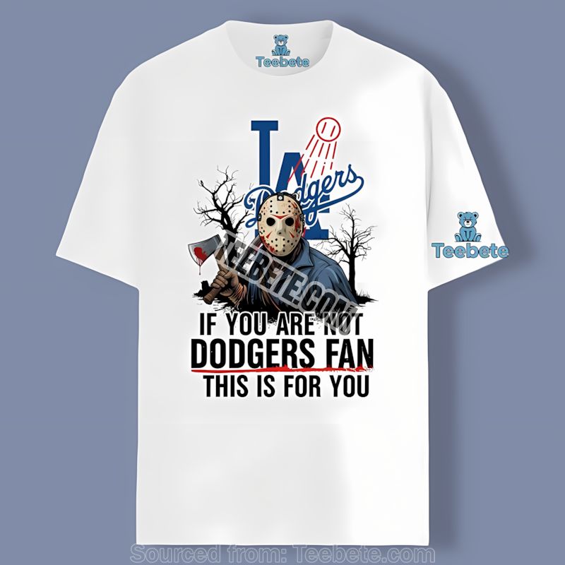 Los Angeles Dodgers Halloween Jason Voorhees Adults Shirt
