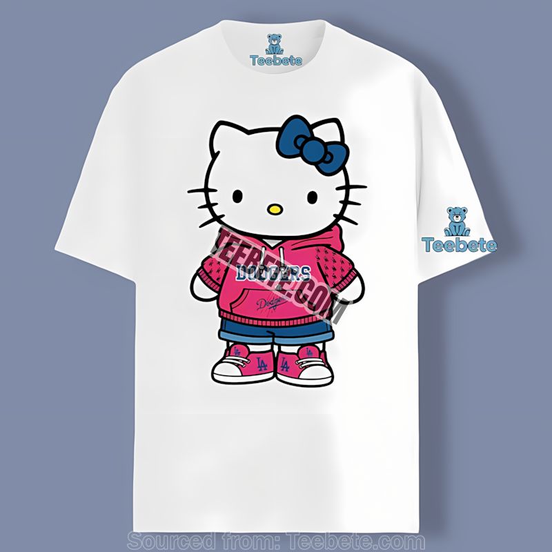 Los Angeles Dodgers Hello Kitty Graphic Shirt