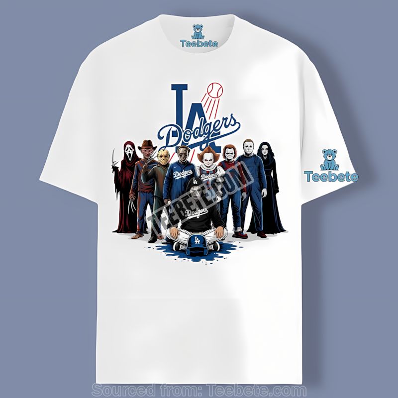 Los Angeles Dodgers Ho Ho Ho Santa Christmas Graphic Shirt