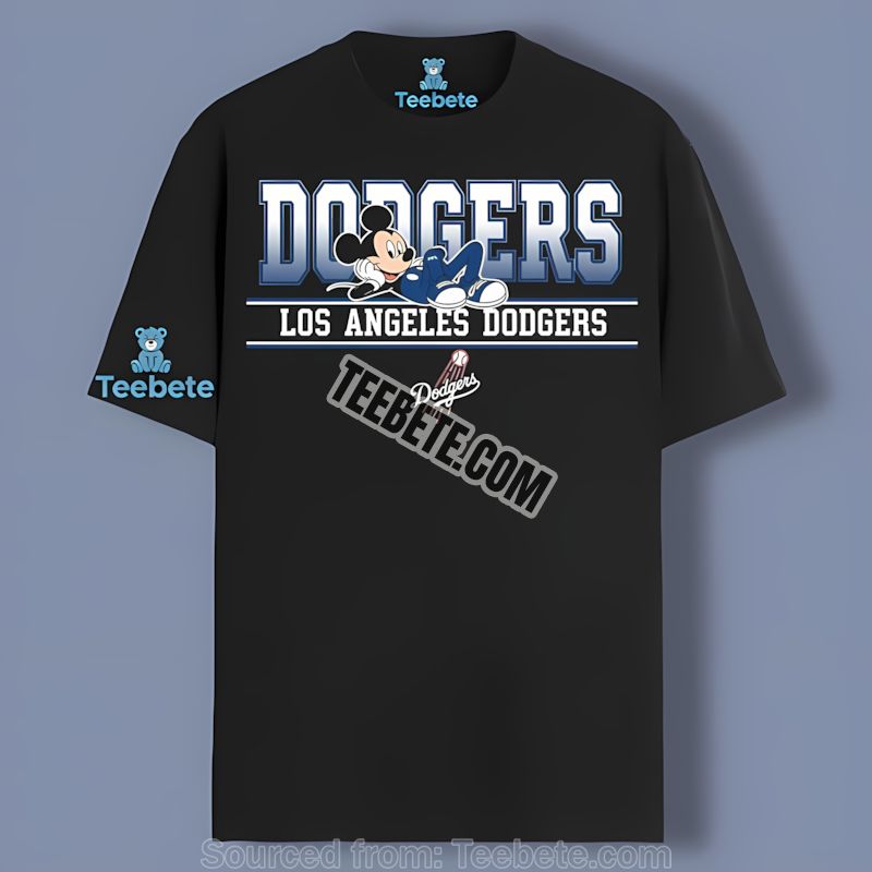 Los Angeles Dodgers Mickey Mouse Relaxed Unisex Shirt