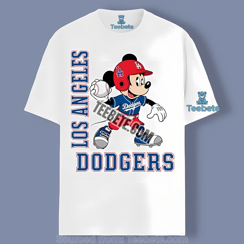 Los Angeles Dodgers Mickey Quarterback Baseball Trendy Shirt
