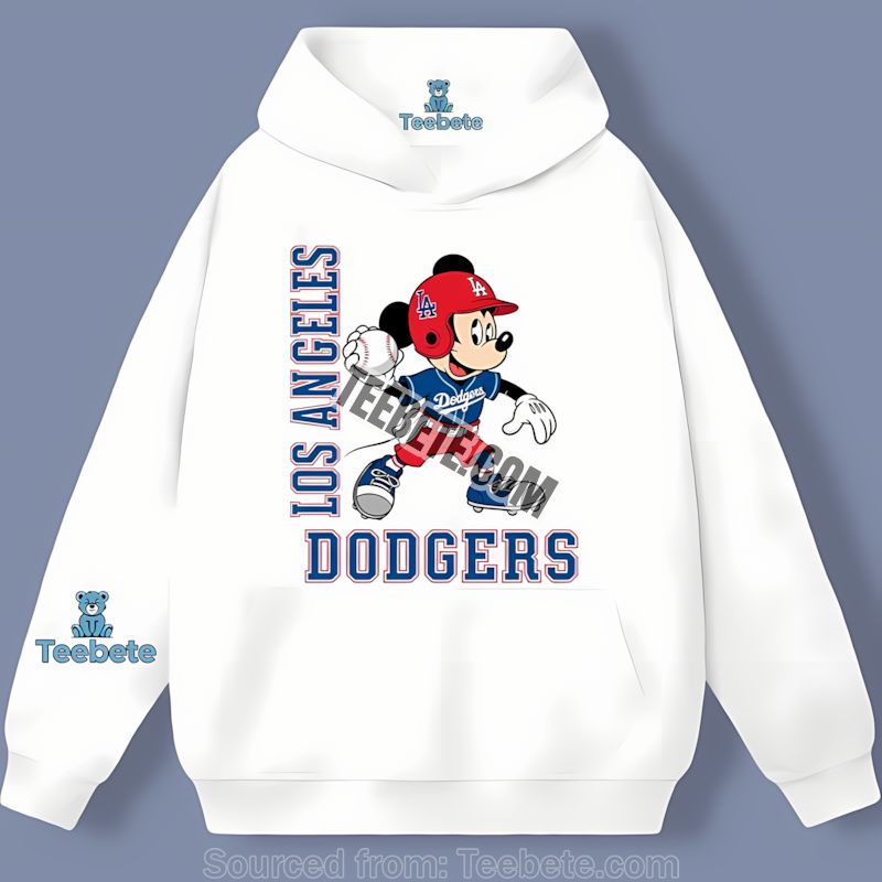 Los Angeles Dodgers Mickey Quarterback Baseball Trendy Hoodie Los Angeles Dodgers Mickey Quarterback Baseball Trendy Hoodie