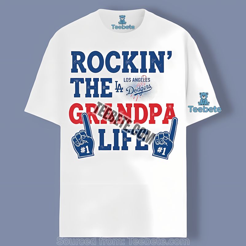 Los Angeles Dodgers Rockin The Grandpa Life Retro Shirt