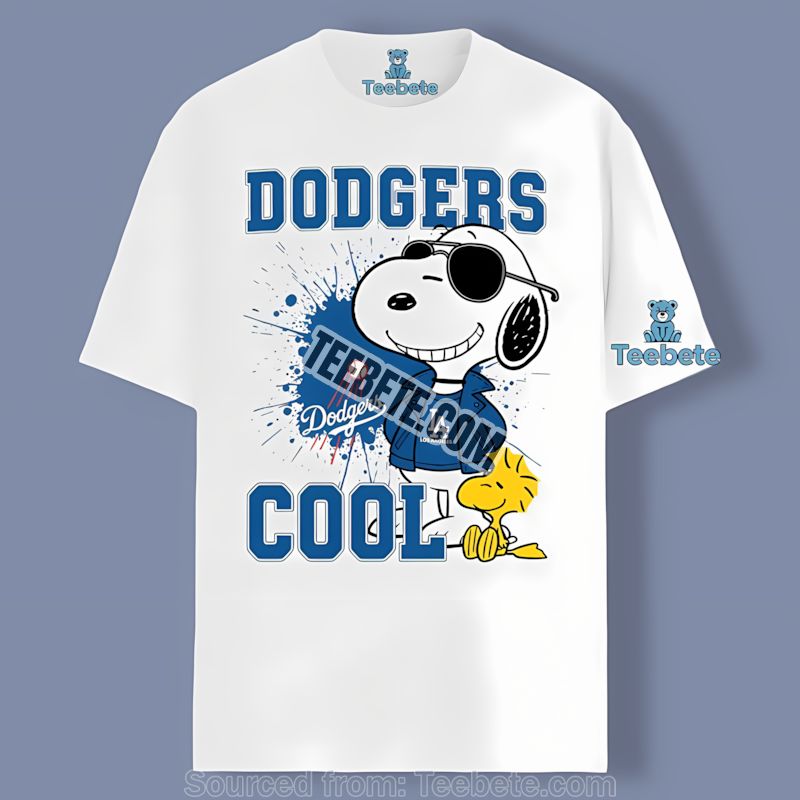 Los Angeles Dodgers Snoopy Cool Cotton Shirt