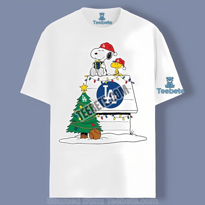 Los Angeles Dodgers Snoopy Woodstock Christmas Color Shirt